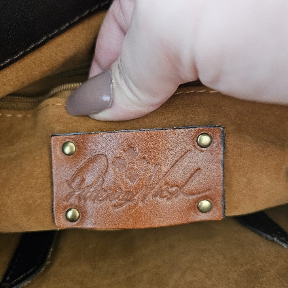 Patricia Nash Brown Leather Crossbody Bag - Picture 3 of 11
